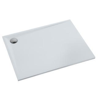 Schedline Brodzik kompozytowy Stabilsound Plus® Libra Smooth White 80x140x3 cm, prostokątny, Gwarancja 15 lat